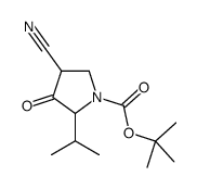 (2S)-tert-butyl 4-cyano-2-isopropyl-3-oxopyrrolidine-1-carboxylate图片