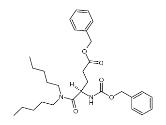 (R)-benzyl 4-(((benzyloxy)carbonyl)amino)-5-(dipentylamino)-5-oxopentanoate Structure