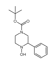 4-hydroxy-3-phenyl-piperazine-1-carboxylic acid tert-butyl ester结构式