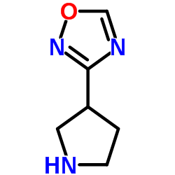 3-(3-Pyrrolidinyl)-1,2,4-oxadiazole结构式