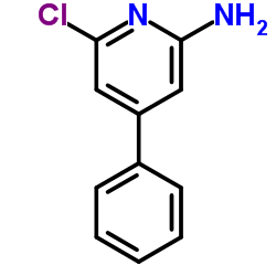 2-Amino-6-chloro-4-phenylpyridine, (2-Amino-6-chloropyridin-4-yl)benzene Structure