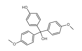 (4-hydroxyphenyl)bis(4-methoxyphenyl)methanol Structure