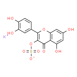 Quercetin 3-Sulfate Potassium Salt结构式