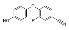 3-fluoro-4-(4-hydroxyphenoxy)benzonitrile Structure