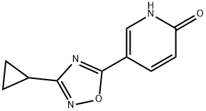 5-(3-cyclopropyl-1,2,4-oxadiazol-5-yl)-1,2-dihydropyridin-2-one Structure