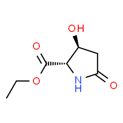 L-Proline, 3-hydroxy-5-oxo-, ethyl ester, trans- (9CI) picture