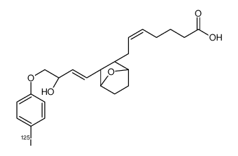 7-(3-(3-hydroxy-4-(4'-iodophenoxy)-1-butenyl)-7-oxabicyclo(2.2.1)heptan-2-yl)-5-heptenoic acid Structure