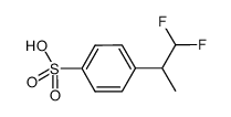 4-(1,1-difluoropropan-2-yl)benzenesulfonic acid结构式