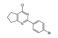 2-(4-bromophenyl)-4-chloro-6,7-dihydro-5H-cyclopenta[d]pyrimidine Structure