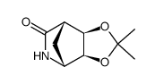 aza-bicyclo(2.2.1)((dimethylmethylene)dioxy-trans-5,6)-one-3-heptane结构式