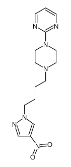 4-nitro-1-{4-[4-(2-pyrimidinyl)-1-piperazinyl]-butyl}-1H-pyrazole Structure