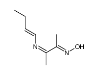 (2E,3Z)-3-(but-1-en-1-ylimino)butan-2-one oxime Structure