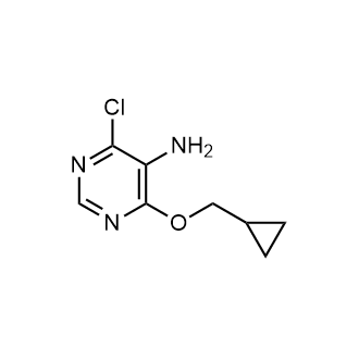 4-Chloro-6-(cyclopropylmethoxy)pyrimidin-5-amine structure