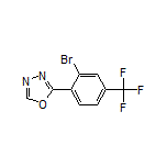 2-[2-Bromo-4-(trifluoromethyl)phenyl]-1,3,4-oxadiazole Structure