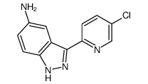 3-(5-chloropyridin-2-yl)-1H-indazol-5-amine结构式