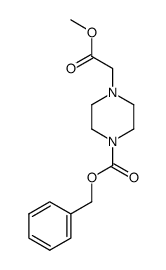 benzyl 4-(2-methoxy-2-oxoethyl)piperazine-1-carboxylate Structure