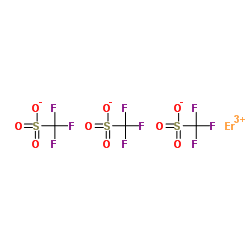 Erbium tris(trifluoromethanesulfonate) structure