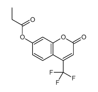 [2-oxo-4-(trifluoromethyl)chromen-7-yl] propanoate Structure