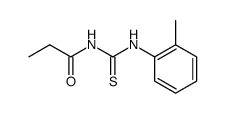 N-propionyl-N'-o-tolyl-thiourea结构式