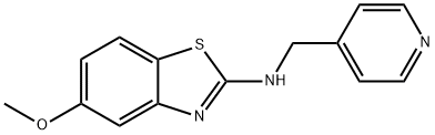 5-Methoxy-N-(pyridin-4-ylmethyl)benzo[d]thiazol-2-amine structure