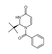 1-benzoyl-2(S)-tert-butyl-2,3-dihydro-4(1H)-pyrimidin-4-one结构式