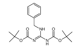 N,N'-bis(tert-butyloxycarbonyl)-N''-benzyl guanidine Structure