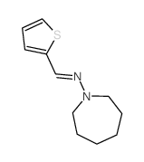 1H-Azepin-1-amine,hexahydro-N-(2-thienylmethylene)- Structure