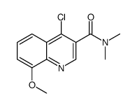 4-chloro-8-methoxy-N,N-dimethylquinoline-3-carboxamide Structure