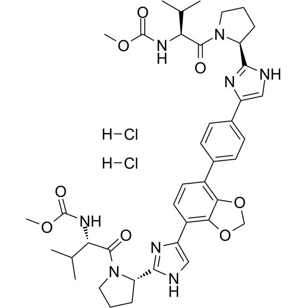 Coblopasvir dihydrochloride Structure