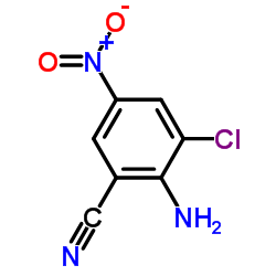 2-Amino-3-chloro-5-nitrobenzonitrile structure