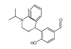 3-[(1R)-3-[双(1-甲基乙基)氨基]-1-苯丙基]-4-羟基苯甲醛结构式