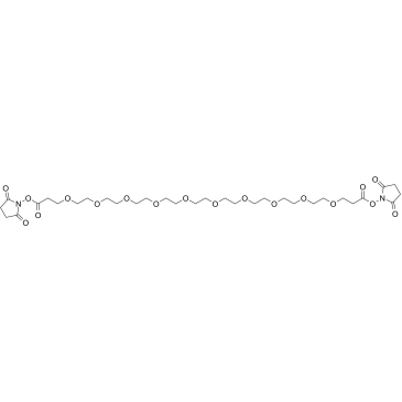 Bis-PEG10-NHS ester结构式