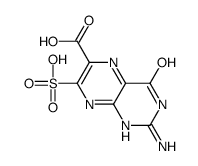 2-amino-4-oxo-7-sulfo-1H-pteridine-6-carboxylic acid结构式