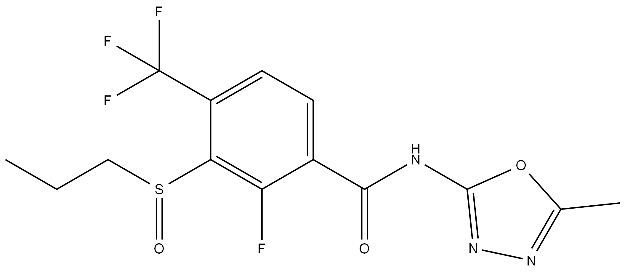 氟砜草胺结构式