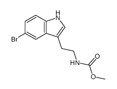 5-bromo-Nb-methoxycarbonyltryptamine Structure