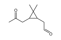 2-[2,2-dimethyl-3-(2-oxopropyl)cyclopropyl]acetaldehyde结构式
