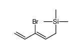 3-bromopenta-2,4-dienyl(trimethyl)silane结构式