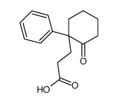 2-Oxo-1-phenylcyclohexanepropionic acid Structure