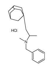 1-(1-adamantyl)-N-benzyl-N-methylpropan-2-amine,hydrochloride结构式