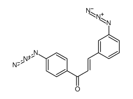 3-(3-azidophenyl)-1-(4-azidophenyl)prop-2-en-1-one结构式