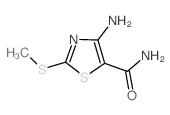 4-amino-2-methylsulfanyl-1,3-thiazole-5-carboxamide structure