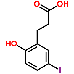 3-(2-Hydroxy-5-iodophenyl)propanoic acid Structure