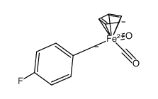 4-fluorobenzyldicarbonylcyclopentadienyliron(II)结构式