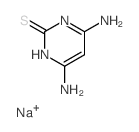 sodium,4,6-diamino-1H-pyrimidine-2-thione结构式