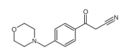 3-(4-Morpholin-4-Ylmethyl-Phenyl)-3-Oxo-Propionitrile structure