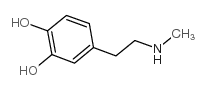 4-(2-methylaminoethyl)pyrocatechol结构式