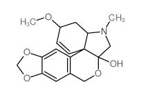 多花水仙碱结构式