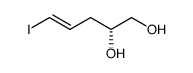 (E,R)-5-iodo-4-pentene-1,2-diol Structure