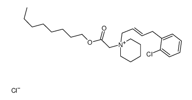 octyl 2-[1-[(E)-4-(2-chlorophenyl)but-2-enyl]piperidin-1-ium-1-yl]acetate,chloride Structure