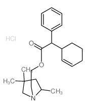 2-(2,4,4-trimethylpyrrolidin-1-yl)ethyl 2-(1-cyclohex-2-enyl)-2-phenyl-acetate Structure